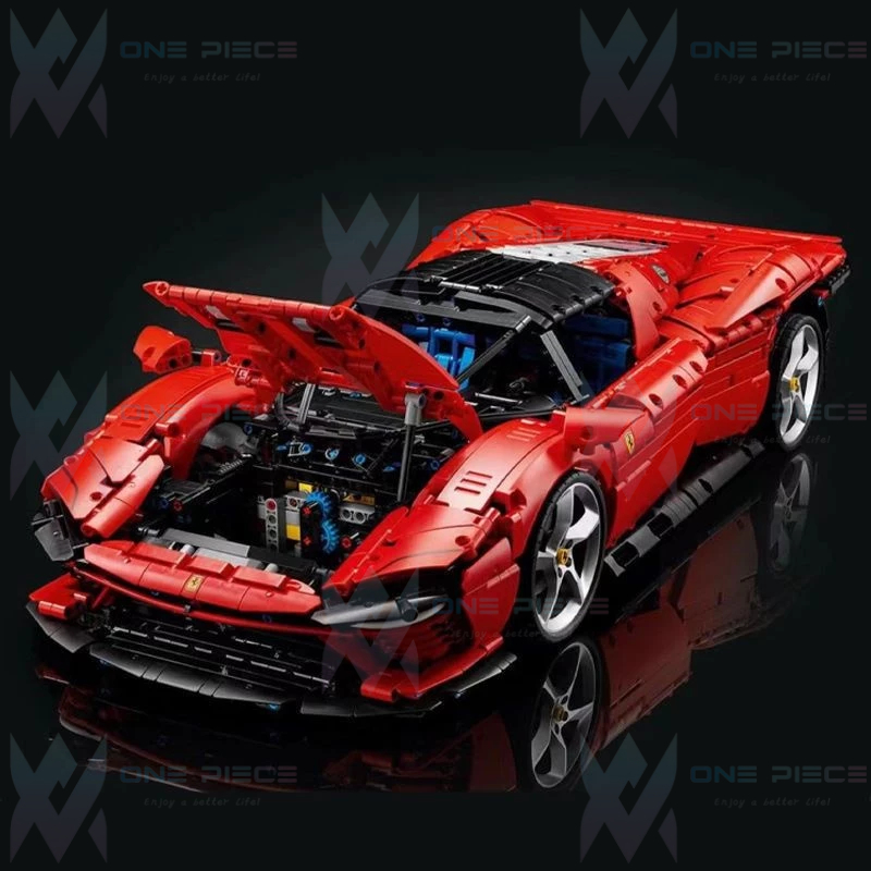 Nonlego Technic Siêu Xe Ferrari Daytona SP3 42143 Tỷ Lệ 1:8 Đồ Chơi Lắp Ráp 3778 Pcs