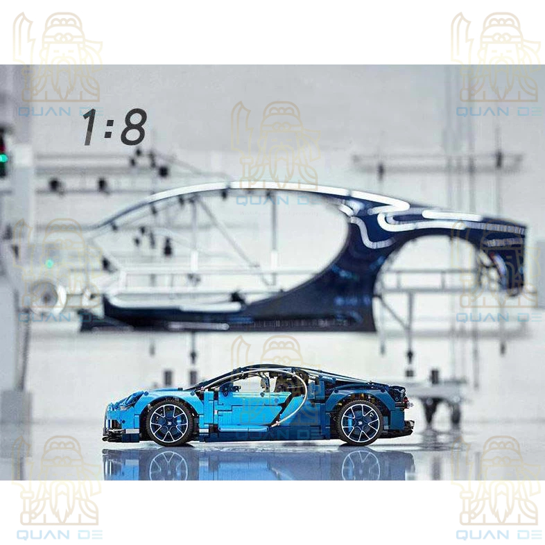 Nonlego Technic Mô Hình Siêu Xe Bugatti Chiron Tỷ Lệ 1:8 Đồ Chơi Lắp Ráp 4031 Chi Tiết