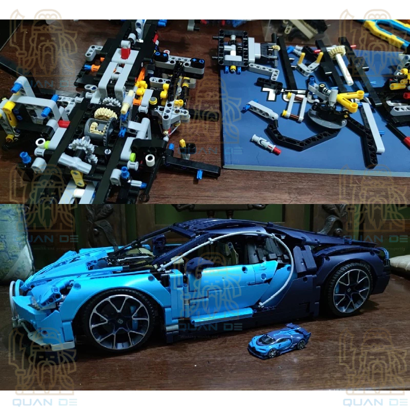 Nonlego Technic Mô Hình Siêu Xe Bugatti Chiron Tỷ Lệ 1:8 Đồ Chơi Lắp Ráp 4031 Chi Tiết