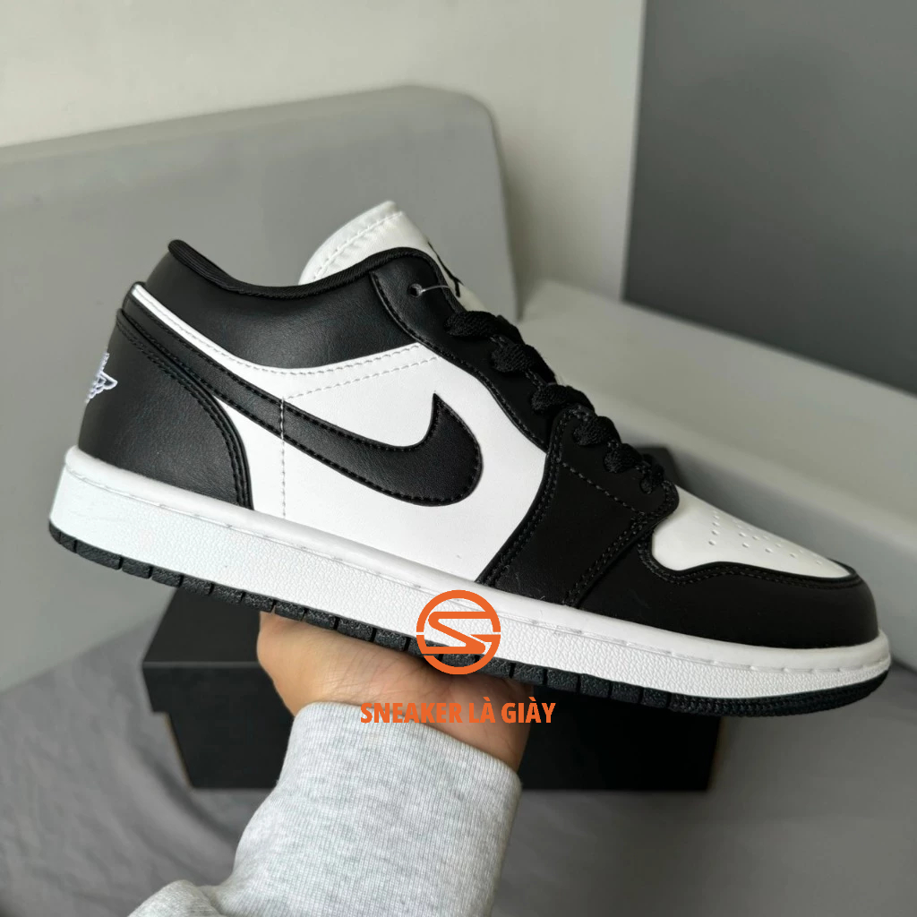 Giày Jordan 1 Low Black White "DC0774-101" JD Panda Đen Trắng Da Trơn - High Quality Fullbox