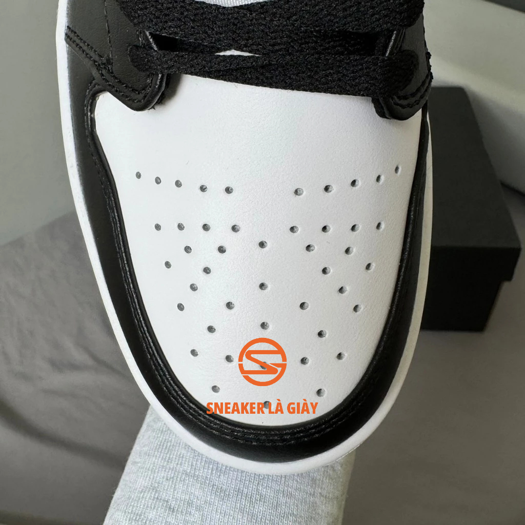 Giày Jordan 1 Low Black White "DC0774-101" JD Panda Đen Trắng Da Trơn - High Quality Fullbox