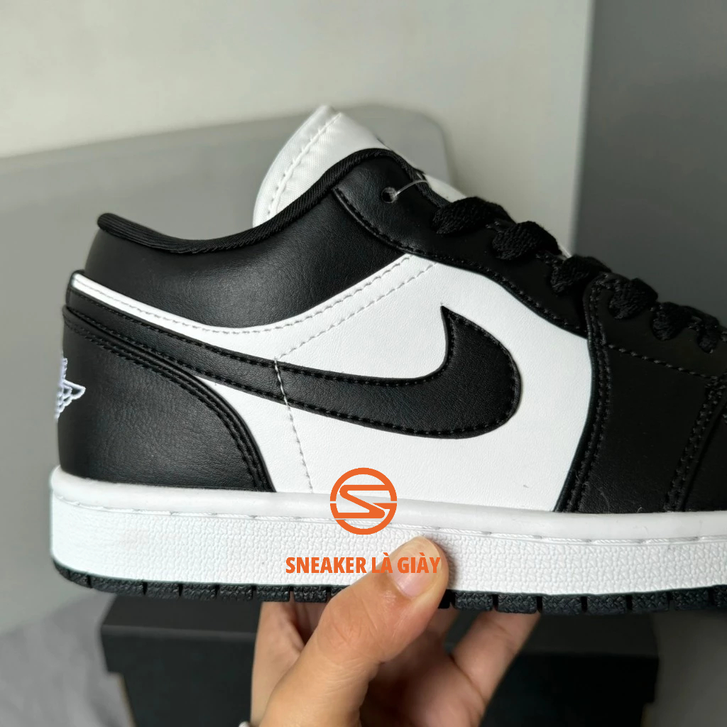 Giày Jordan 1 Low Black White "DC0774-101" JD Panda Đen Trắng Da Trơn - High Quality Fullbox