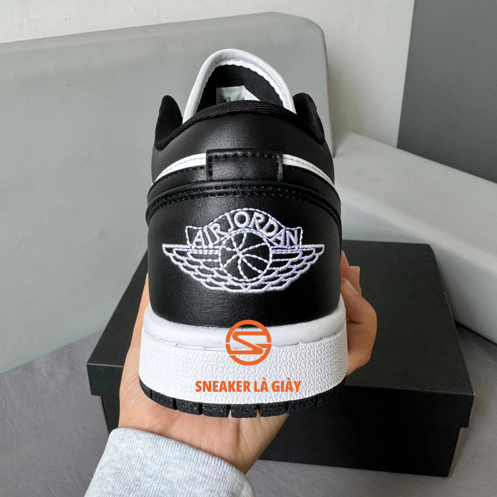 Giày Jordan 1 Low Black White "DC0774-101" JD Panda Đen Trắng Da Trơn - High Quality Fullbox