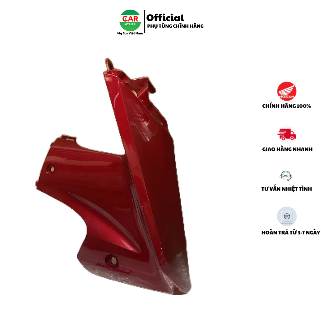 Ốp ống yếm bên phải HONDA WAVE S110 màu Đỏ.