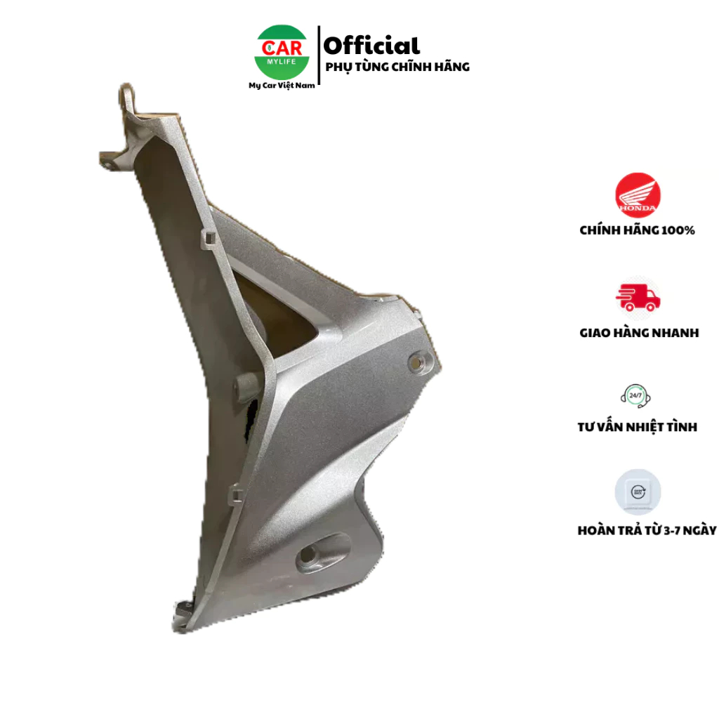 Ốp ống yếm bên trái HONDA WAVE S110 năm 2011 màu Bạc. *NH411M* 64450KWWA80ZD
