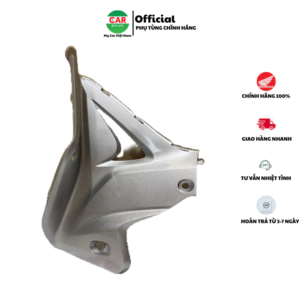 Ốp ống yếm bên trái HONDA WAVE S110 năm 2011 màu Bạc. *NH411M* 64450KWWA80ZD