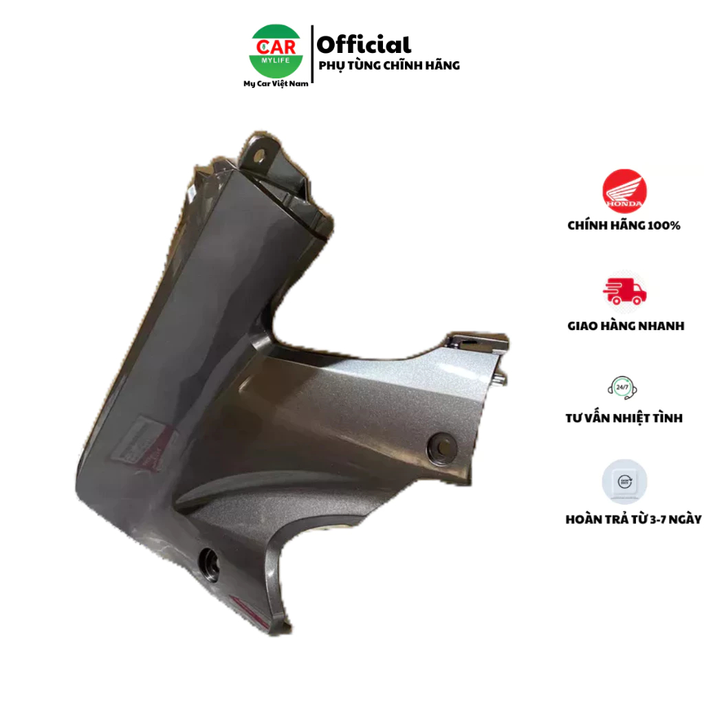 Ốp ống yếm bên trái HONDA WAVE S110 năm 2009-2010 màu Ghi xám. 64450KWWA00ZJ