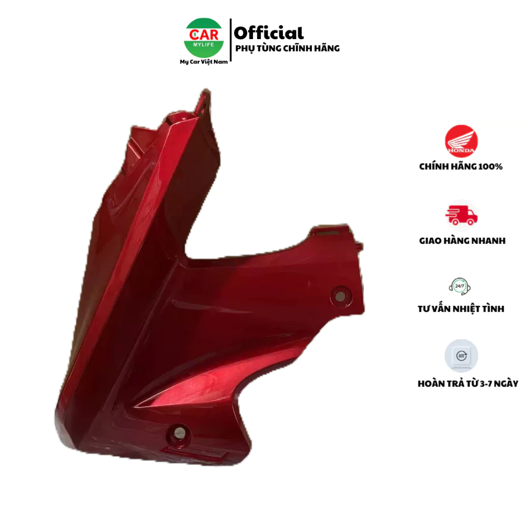 Ốp ống yếm bên trái HONDA WAVE S110 màu Đỏ. *R313C* (64450KWWA00ZQ)
