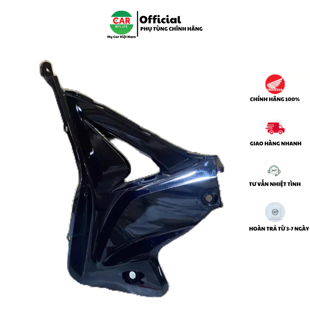 Ốp ống yếm bên trái HONDA WAVE S110 năm 2013 màu Đen. *NHB25M* 64450KWWA80ZP