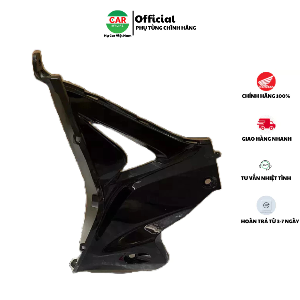 Ốp ống yếm bên trái HONDA WAVE S110 năm 2013 màu Đen. *NHB25M* 64450KWWA80ZP