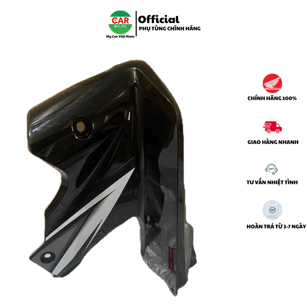 Bộ ốp ống yếm dưới bên trái HONDA WAVE RSX110 năm 2010 màu Đen. 64305K03V70ZD