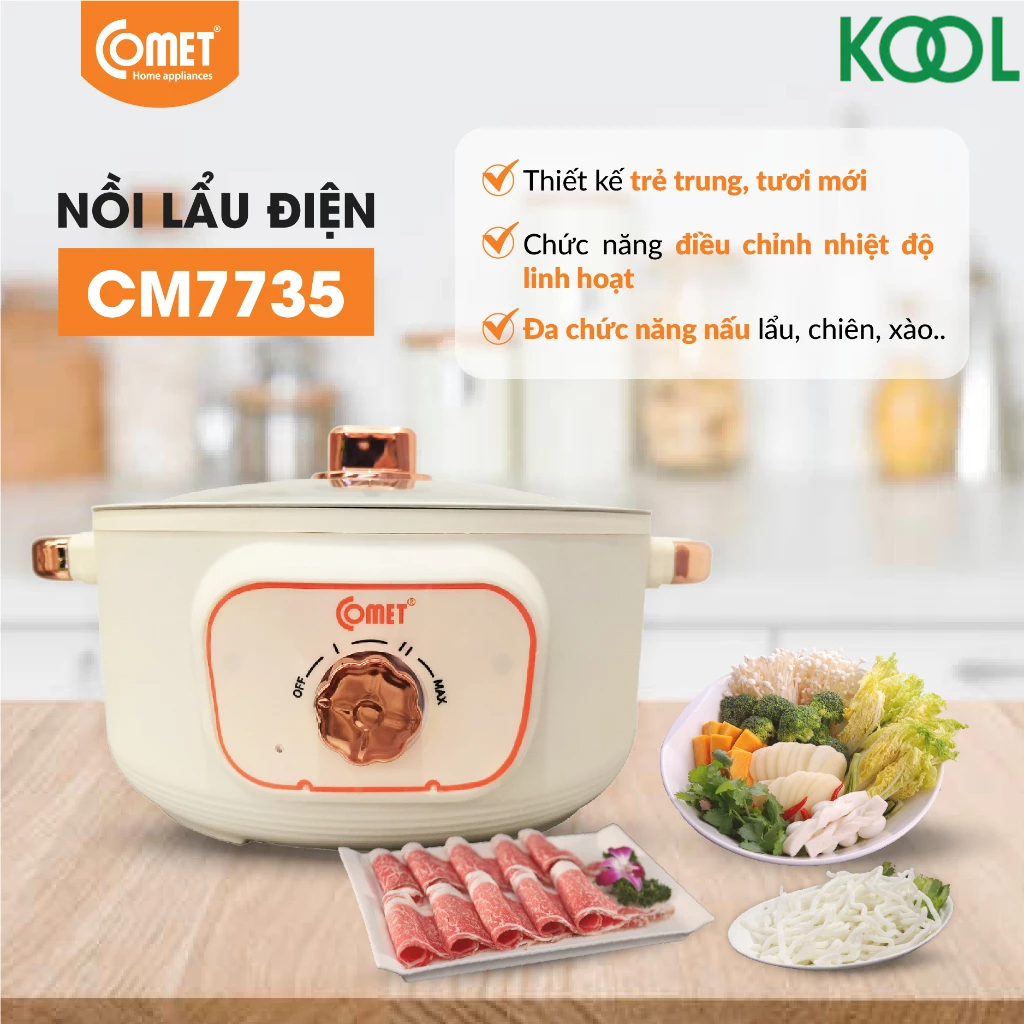 Lẩu điện đa năng Comet - CM7735