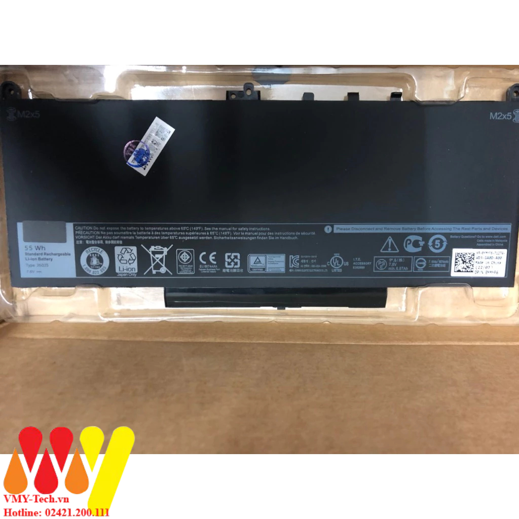 Pin laptop Dell Latitude E7470 E7270 ZIN Chuẩn logo Dell J60J5 0J60J5 PDNM2 0PDNM2 7CJRC 07CJRC MC34Y 242WD GG4FM