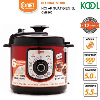 Nồi áp suất điện 5L 1000W COMET - CM6160
