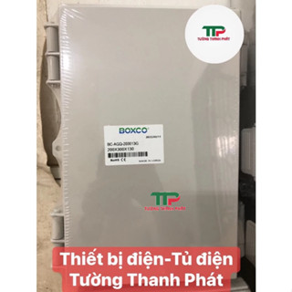 Tủ điện nhựa ABS 200x300x150 chống nước IP67- BOXCO (BẢNG LỀ ĐÚC, KHOÁ NHỰA, CÓ TẤM ĐẾ )