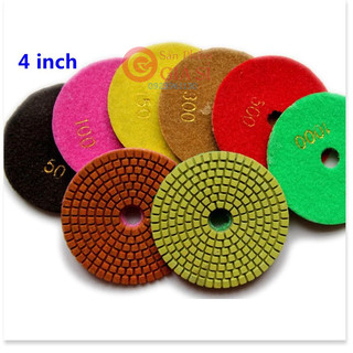 2 Lá Số đánh bóng đá Granite Marble - đế dính đánh bóng đá 4inch ❤️freeship❤️