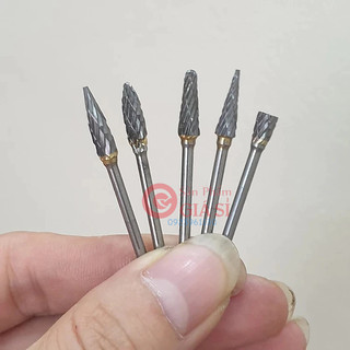 Bộ 5 mũi mài khắc hợp kim vonfram chân cán 2mm D24.2 ❤️freeship❤️