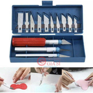 Dao khắc trổ 13in1,  hợp kim cacbon + 13 lưỡi dao kích cỡ khác nhau ❤️freeship❤️