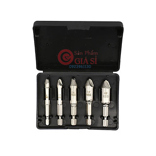 Bộ 5 dụng cụ taro lấy ốc vít gãy cao cấp chân lục giác. ❤️freeship❤️