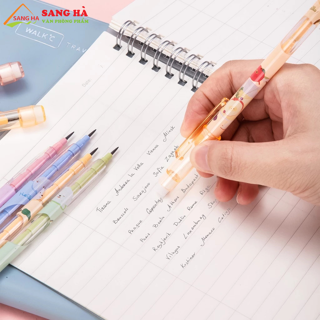 Bút chì khúc học sinh HB Deli - C095 Kèm Tẩy