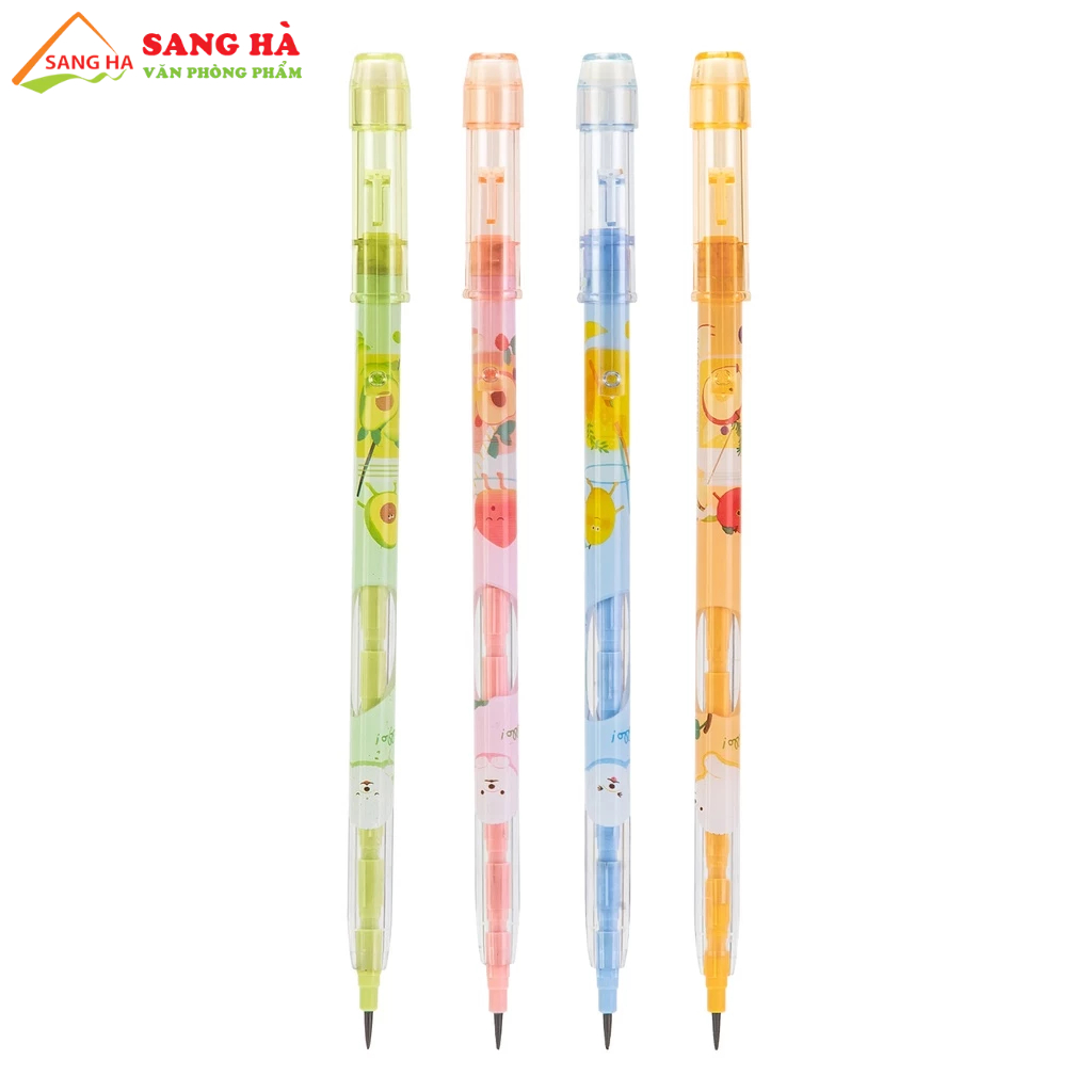 Bút chì khúc học sinh HB Deli - C095 Kèm Tẩy