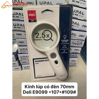 Kính Lúp cao cấp có đèn Deli