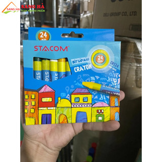 Bút sáp màu 24 màu crayon stacom cr124