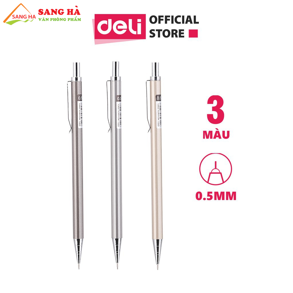 (1 Cây) Bút chì kim sắt 0.5mm Deli - E6490