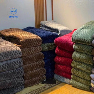 Chăn lông cừu CoCo siêu ấm đại hàn 2mx2m2 siêu nhẹ mềm mượt nặng 3,5kg