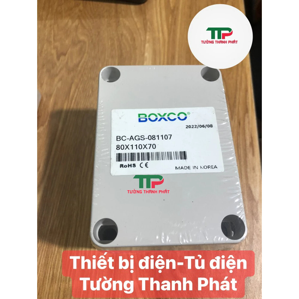 HỘP NHỰA KÍN NƯỚC IP67 -80x110x70 BOXCO HÀN QUỐC