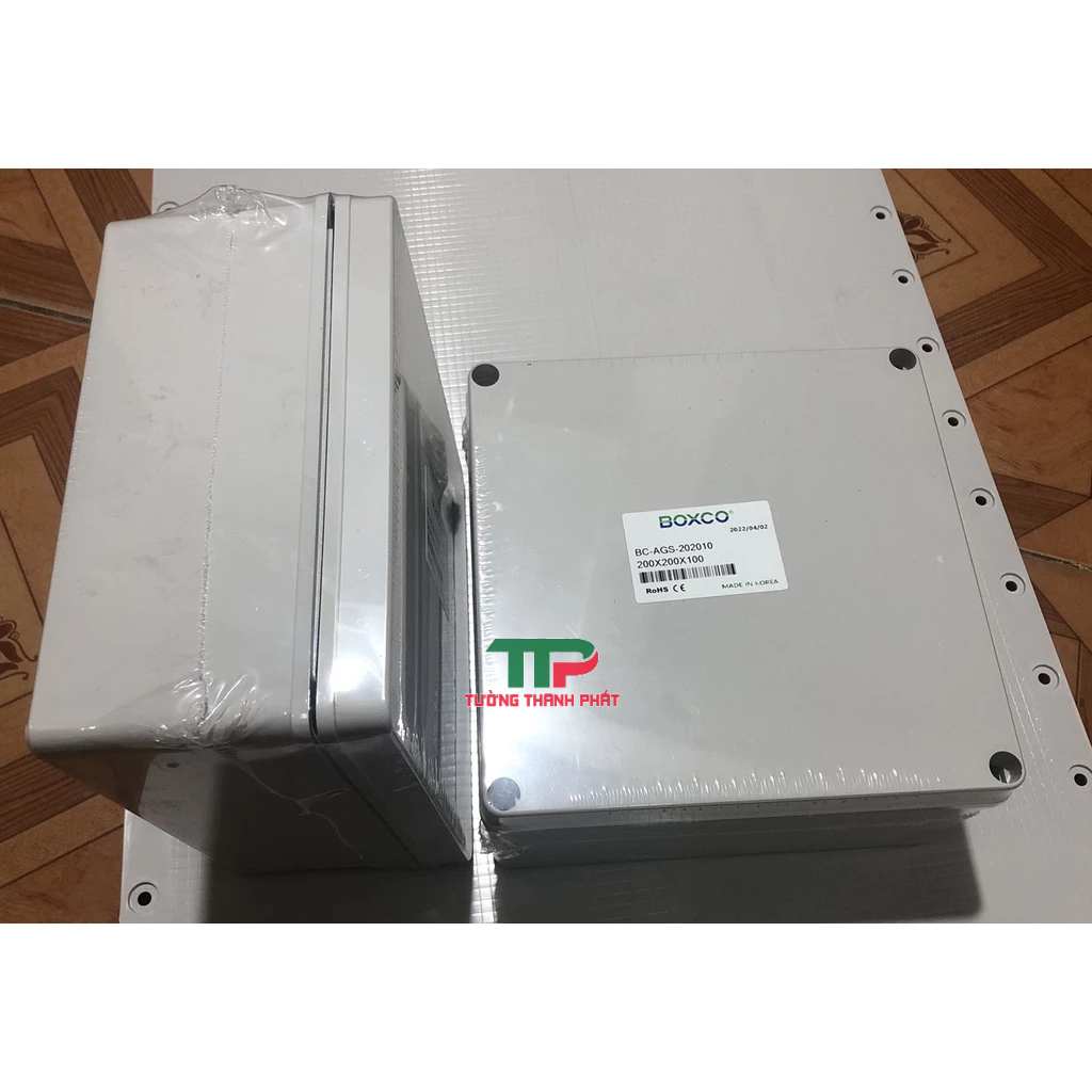 HỘP NHỰA KÍN NƯỚC IP67 -200x200x100 BOXCO HÀN QUỐC