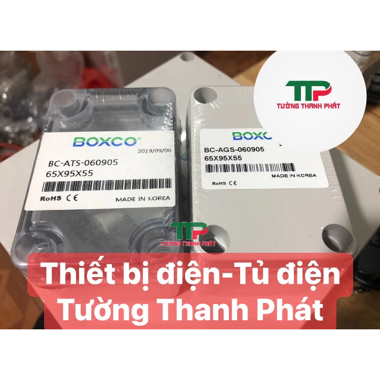 HỘP NHỰA KÍN NƯỚC IP67 -65x95x55 BOXCO HÀN QUỐC( NẮP ĐỤC VÀ NẮP TRONG)