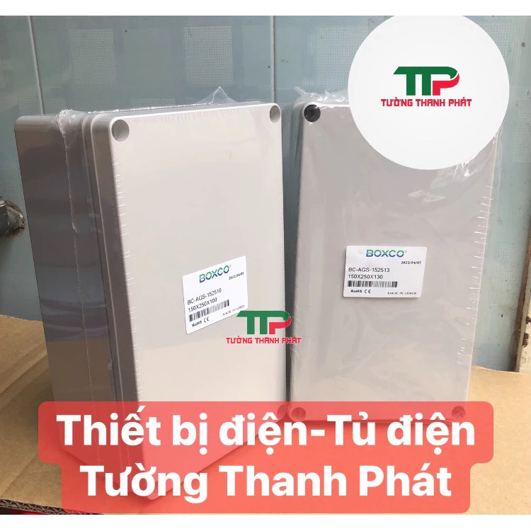 HỘP NHỰA KÍN NƯỚC IP67-150x250x100 BOXCO HÀN QUỐC( KO ĐẾ)