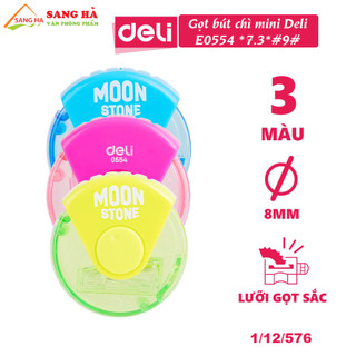 Gọt bút chì mini hình tròn deli e0554