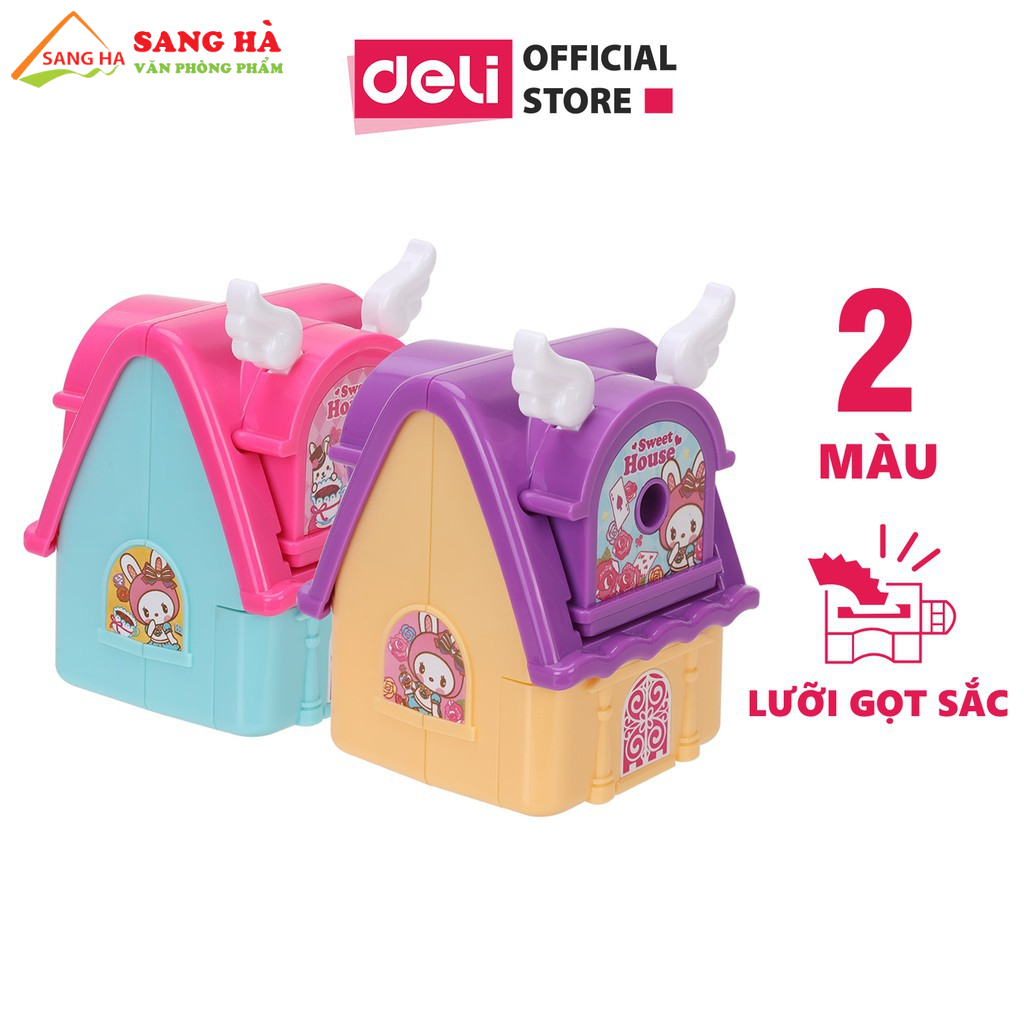 Gọt chì quay tay Deli - 731 hình ngôi nhà