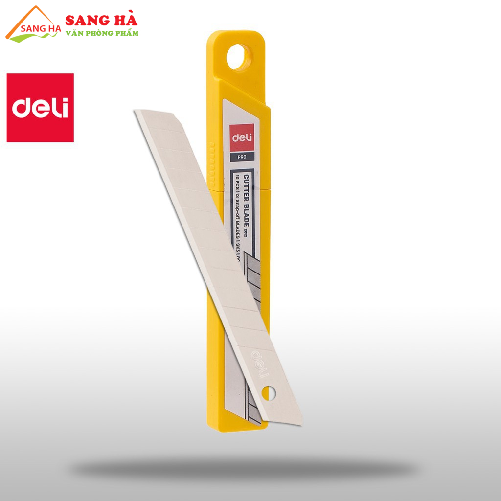 (1 Hộp 10 cái) Lưỡi dao rọc giấy nhỏ deli E2012