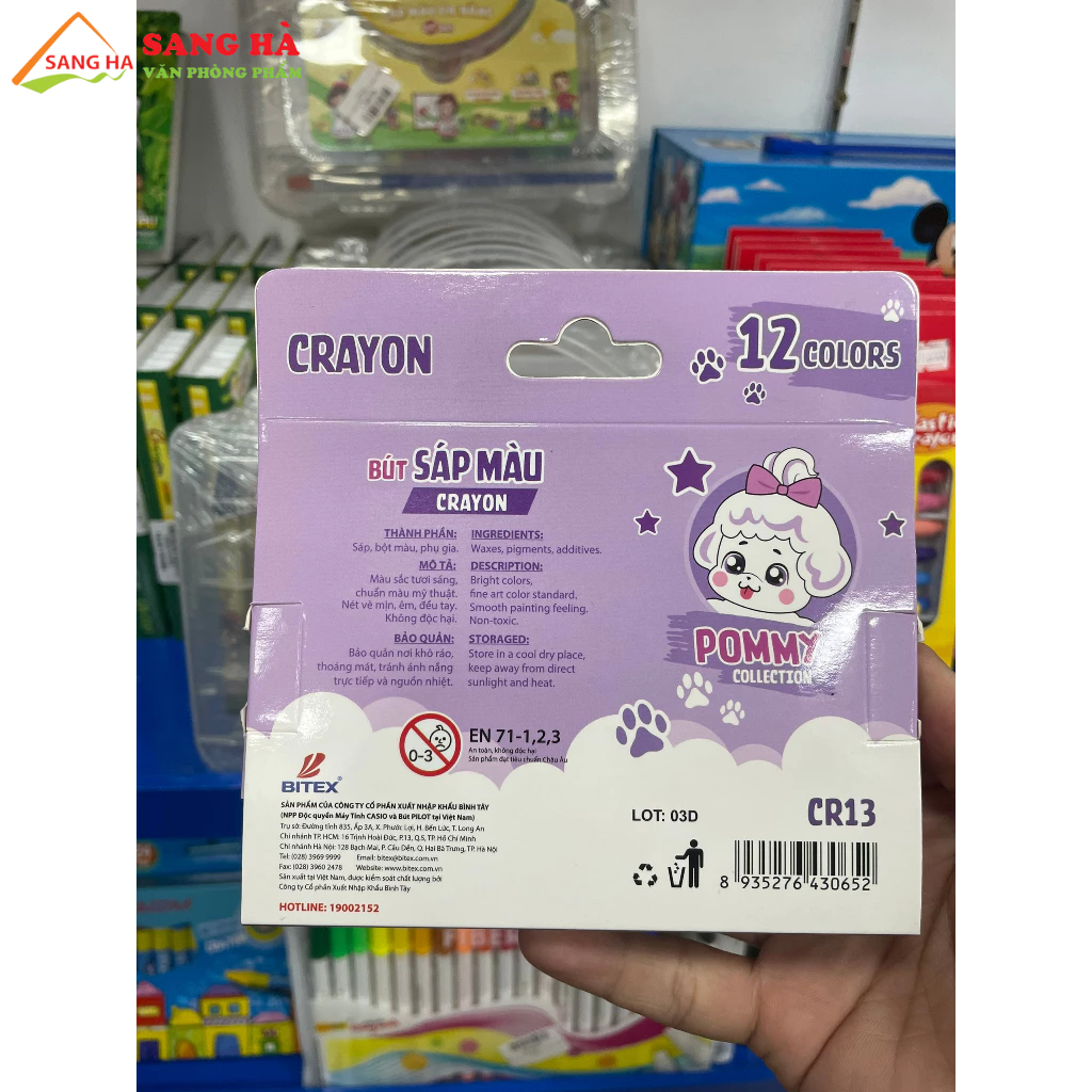 Bút Màu Sáp Pommy Collection