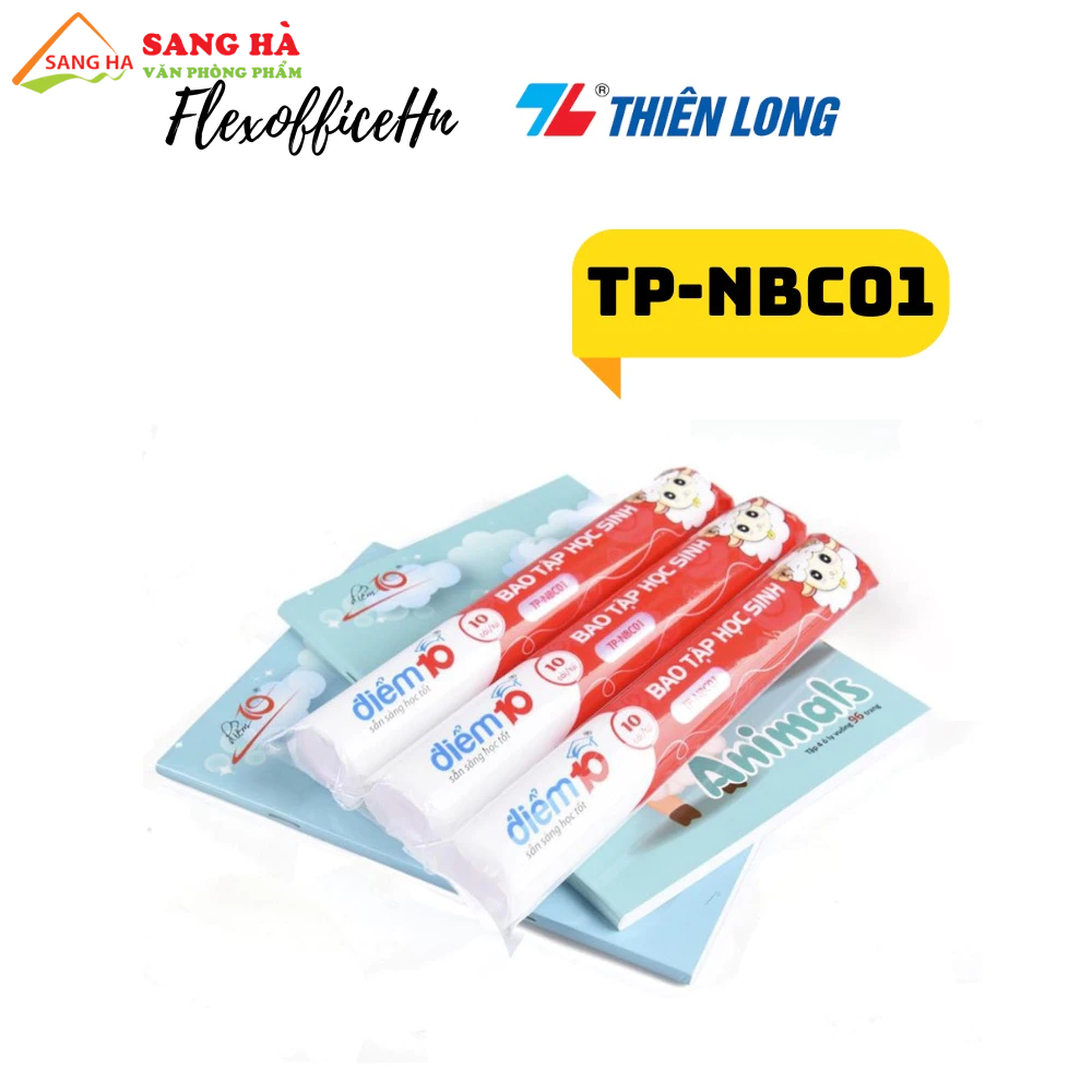 Bìa bao tập vở Điểm 10 Thiên Long TP-NBC01