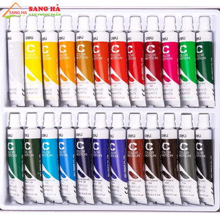 Màu nước Acrylic dạng tuýp 12ml DELI EC12