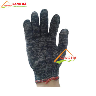 Găng tay len bảo hộ - màu muối tiêu
