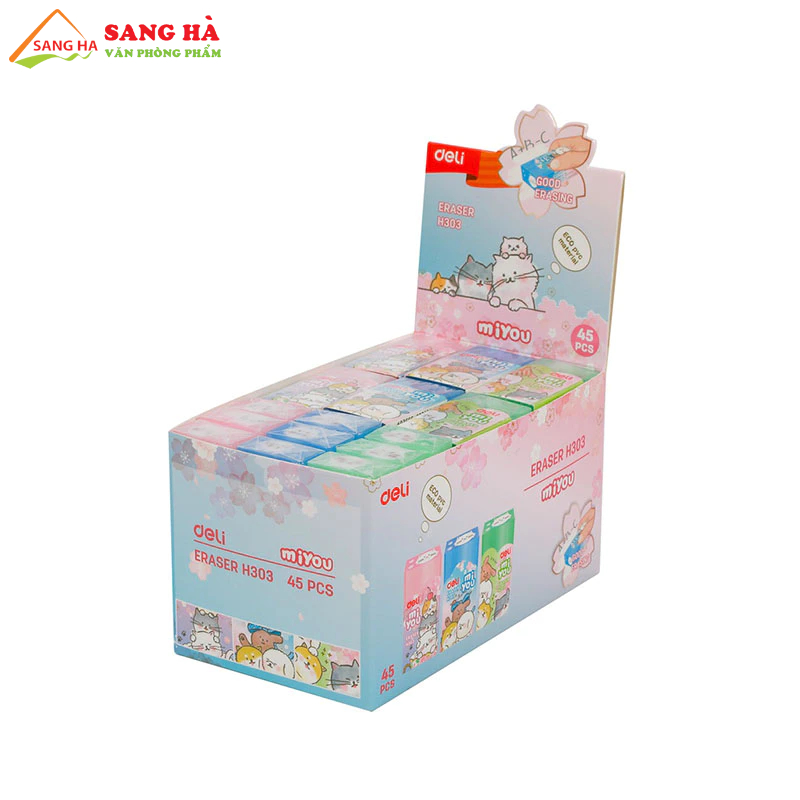 Tẩy thạch hình mèo Deli - EH303