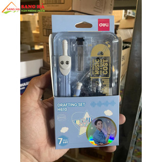 Bộ dụng cụ học sinh deli h610 - 7 món