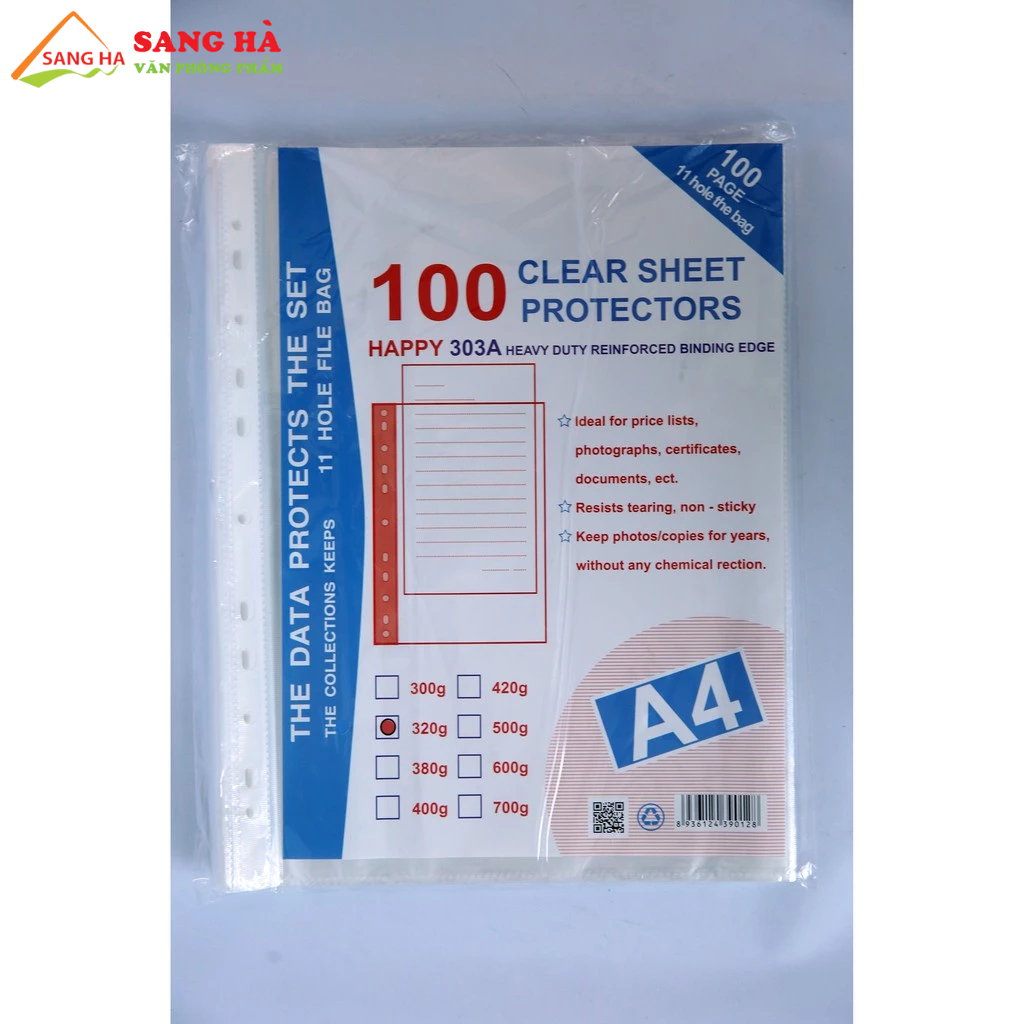 (1 Xấp 100 tờ) Bìa lá lỗ định lượng 320g 380g và 460g