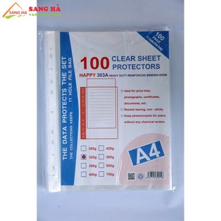 Bìa lá lỗ, bìa lỗ A4, bìa lá nylong đủ định lượng