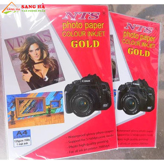 Giấy in ảnh 1 mặt bóng nts gold 135gsm khổ a4
