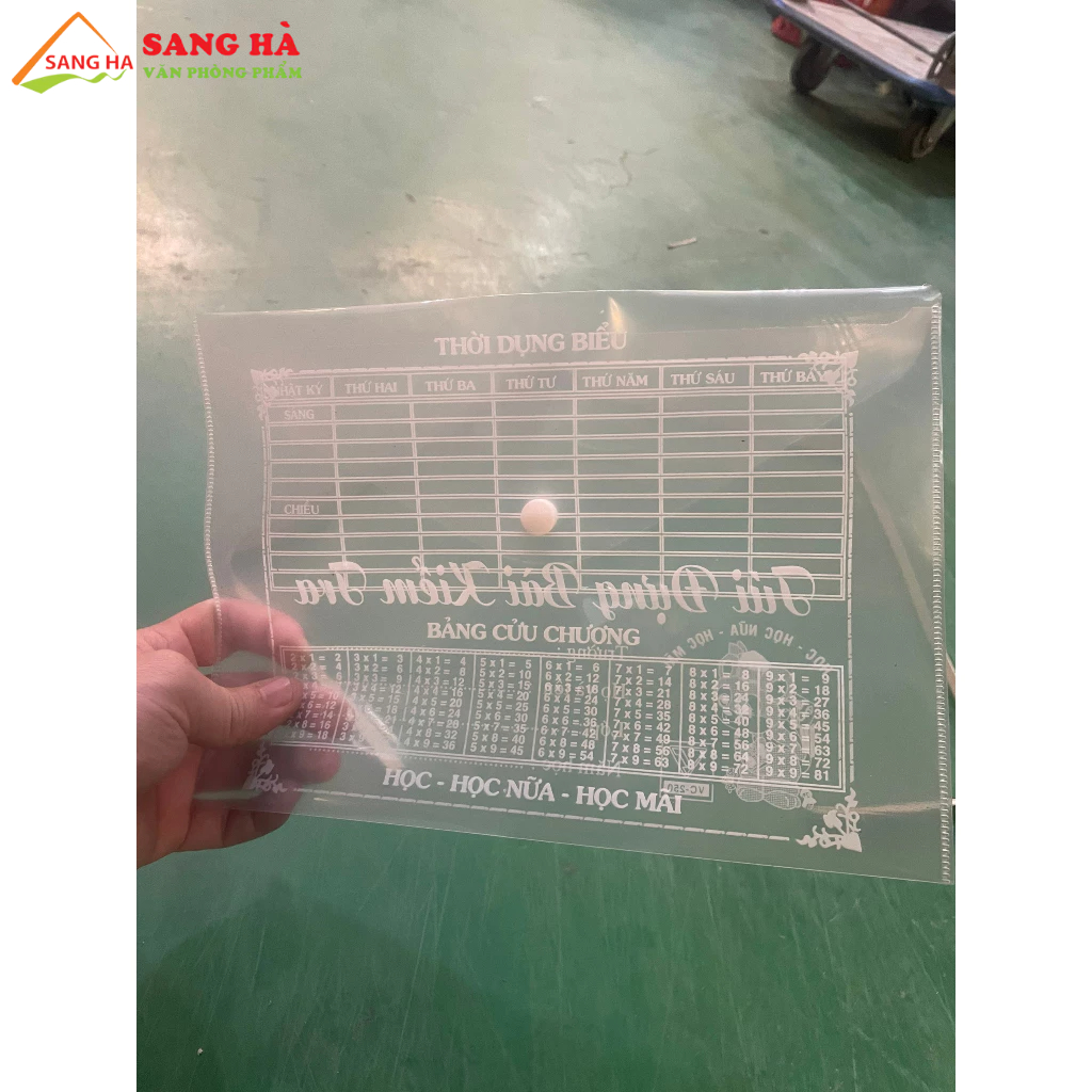 Túi đựng bài kiểm tra A5 có nút