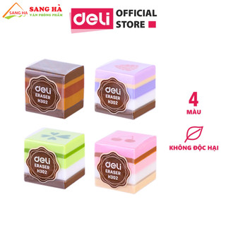 Gôm tẩy màu deli hình bánh ngọt - eh302