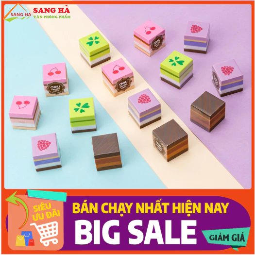 Gôm tẩy màu Deli hình bánh ngọt - EH302