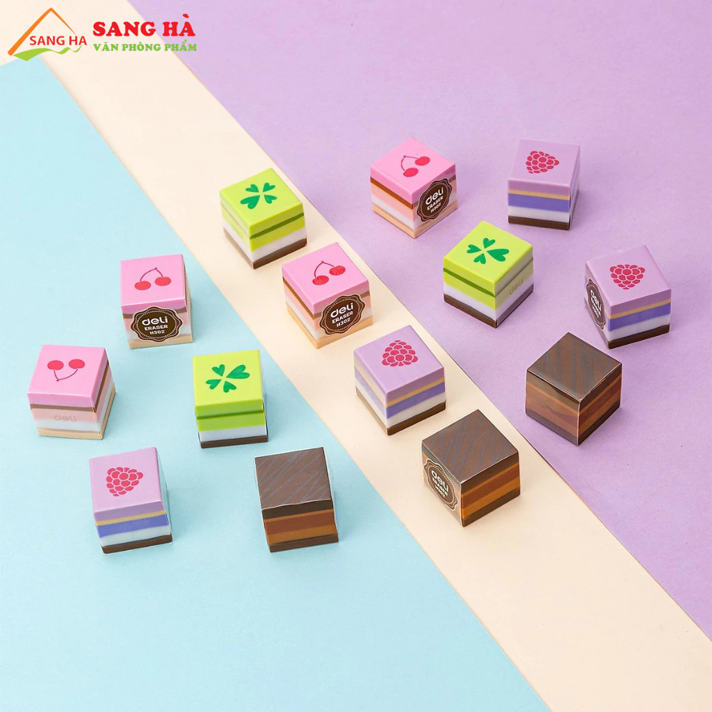 Gôm tẩy màu Deli hình bánh ngọt - EH302