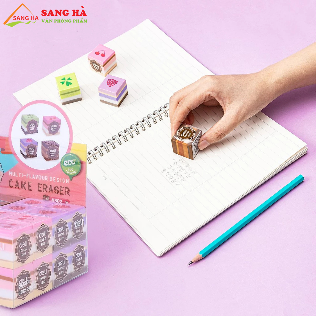 Gôm tẩy màu Deli hình bánh ngọt - EH302